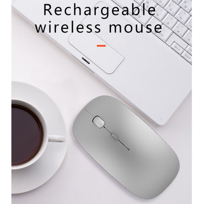 WIWU Wimic Lite WM102 2.4G Simple Office Home Rechargeable Mute Wireless Mouse(Silver) - Wireless Mice by WIWU | Online Shopping UK | buy2fix