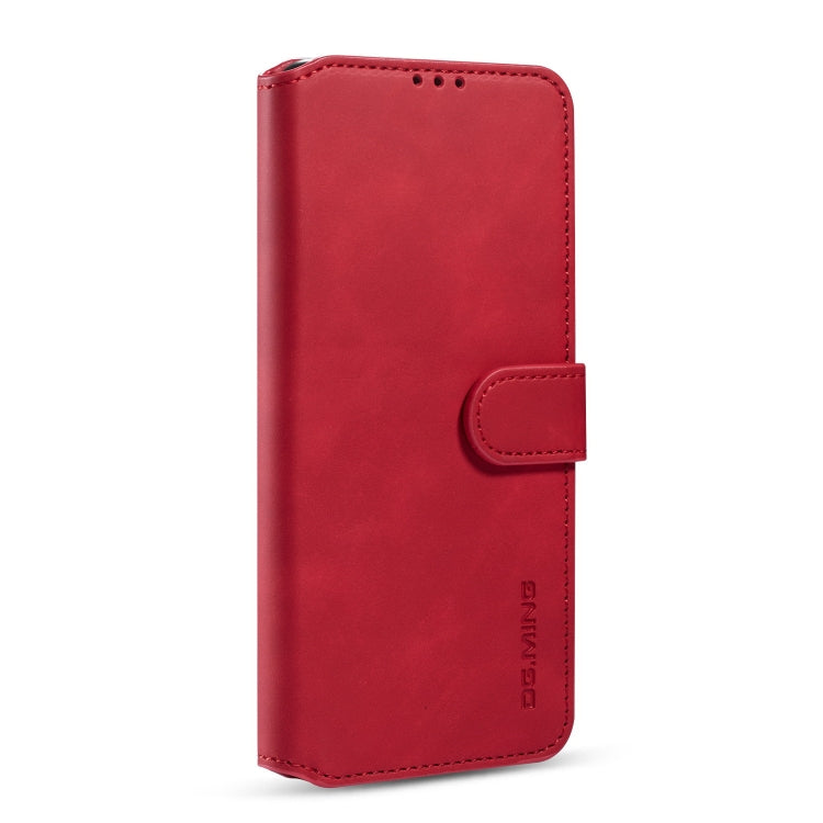 For Samsung Galaxy S20 FE DG.MING Retro Oil Side Horizontal Flip Case with Holder & Card Slots & Wallet(Red) - Galaxy S20 FE Cases by DG.MING | Online Shopping UK | buy2fix