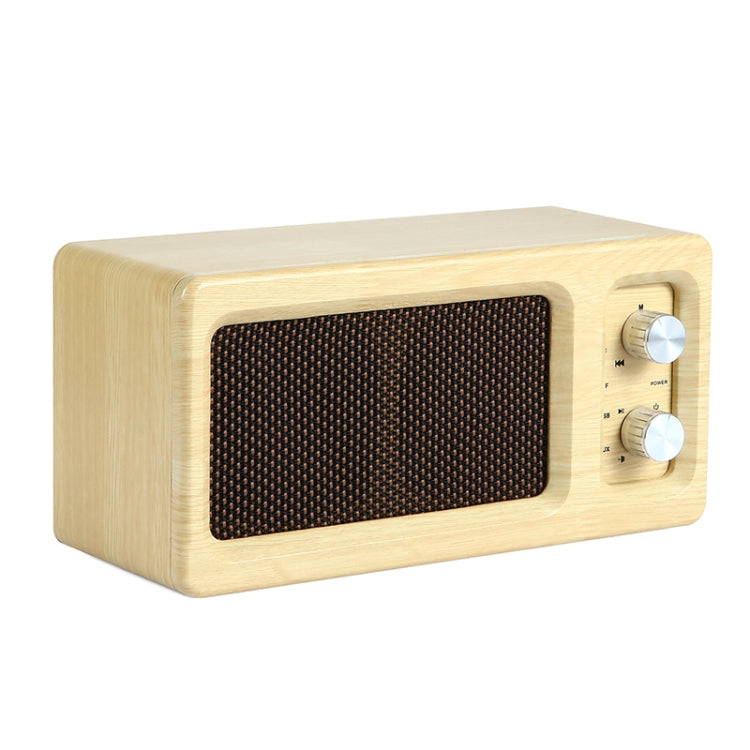 D60 Subwoofer Wooden Bluetooth 4.2 Speaker, Support TF Card & 3.5mm AUX & U Disk Play(Yellow) - Desktop Speaker by buy2fix | Online Shopping UK | buy2fix