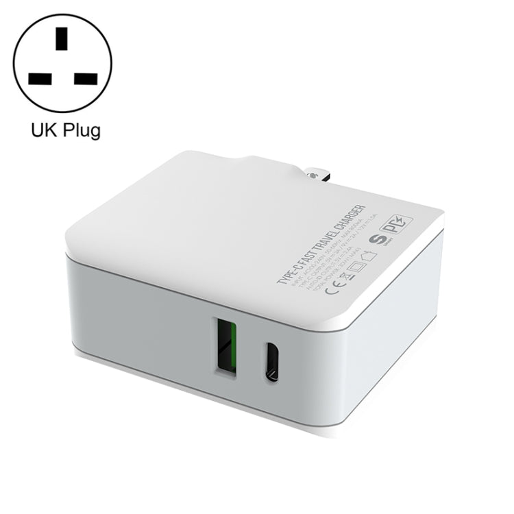 LDNIO A4403C 30W PD + Auto-id Foldable Fast Travel Charger with 1m Micro USB Cable, UK Plug - USB Charger by LDNIO | Online Shopping UK | buy2fix