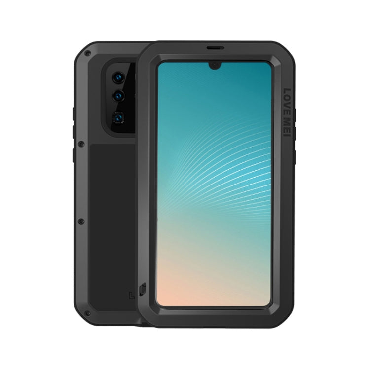 LOVE MEI Powerful Dustproof Shockproof Splashproof Metal + Silicone Combination Case for Huawei P30 Pro (Black) - Huawei Cases by LOVE MEI | Online Shopping UK | buy2fix