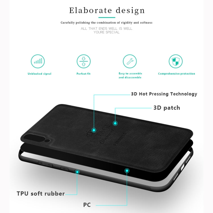 PINWUYO Shockproof Waterproof Full Coverage PC + TPU + Skin Protective Case for Huawei Enjoy 9 / Y7 2019 / Y7 Pro 2019 (Grey) - Huawei Cases by PINWUYO | Online Shopping UK | buy2fix