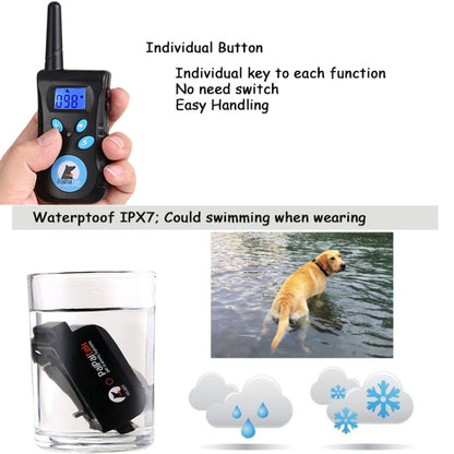 Automatic Anti Barking Collar Pet Training Control System + Electric Shock PU Leather Collar for Dogs - Training Aids by buy2fix | Online Shopping UK | buy2fix