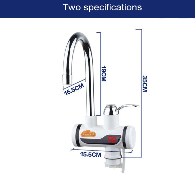 3s Fast Heat Electrothermal Rotatable Faucet Water Tap with Indicator Light, 220V, Size: L - Shower Head by buy2fix | Online Shopping UK | buy2fix