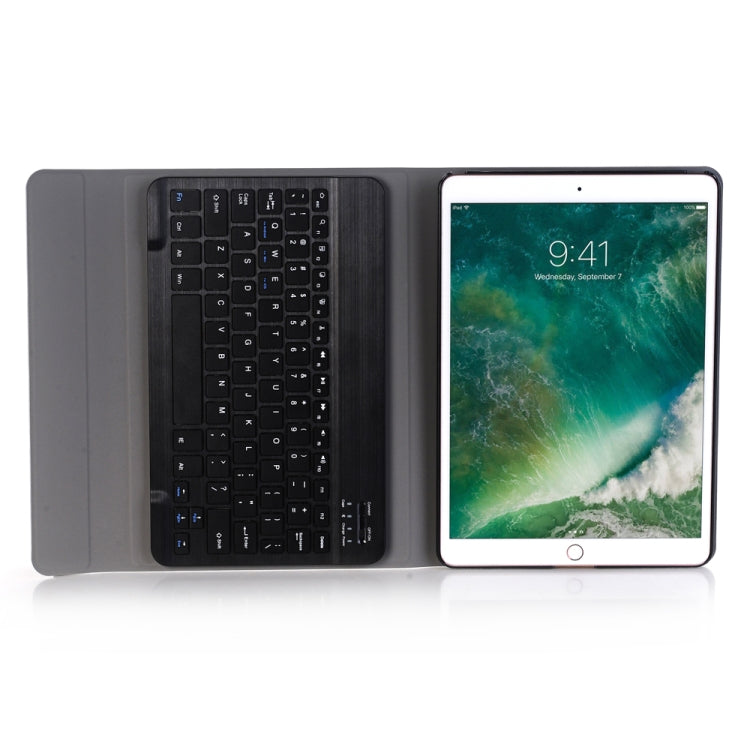 A09 Bluetooth 3.0 Ultra-thin ABS Detachable Bluetooth Keyboard Leather Tablet Case for iPad Air / Pro 10.5 inch (2019), with Holder (Dark Blue) - For iPad Pro by buy2fix | Online Shopping UK | buy2fix