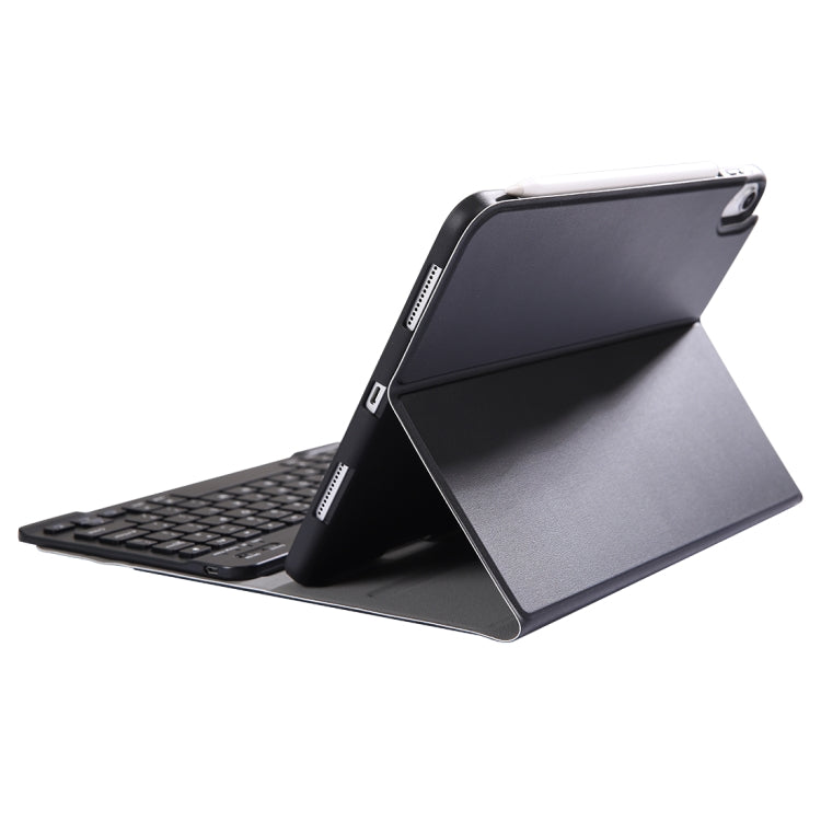 A11B Bluetooth 3.0 Ultra-thin ABS Detachable Bluetooth Keyboard Leather Tablet Case for iPad Pro 11 inch （2018）, with Pen Slot & Holder (Black) - For iPad Pro by buy2fix | Online Shopping UK | buy2fix