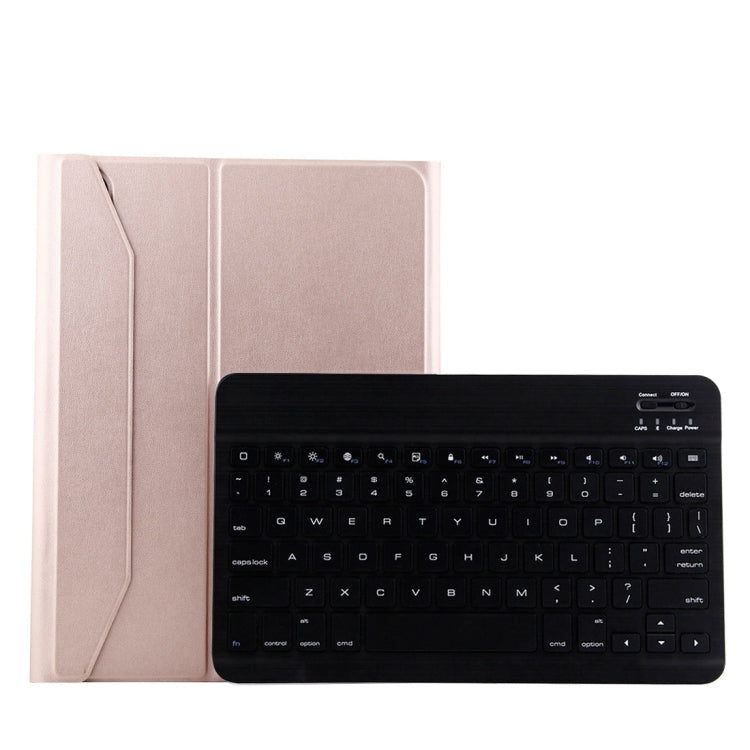 1130B Detachable Bluetooth 3.0 ABS Brushed Texture Keyboard + Lambskin Texture Leather Tablet Case for iPad Pro 11 inch (2018), with Three-gear Adjustment / Magnetic / Sleep Function(Pink) - For iPad Pro by buy2fix | Online Shopping UK | buy2fix