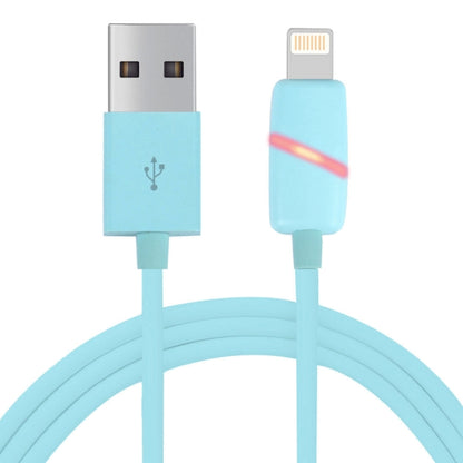 1m Circular Bobbin Gift Box Style 8 Pin to USB Data Sync Cable with Indicator for iPhone, iPad(Blue) - Normal Style Cable by buy2fix | Online Shopping UK | buy2fix