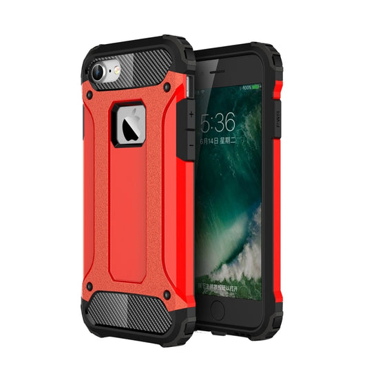 For iPhone 7 Armor TPU + PC Combination Phone Case(Red) - More iPhone Cases by buy2fix | Online Shopping UK | buy2fix