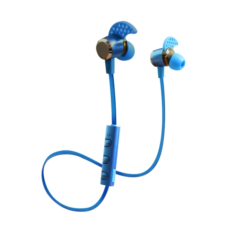 KIN-88 In-Ear Wire Control Bluetooth Earphone with Mic(Blue) - Bluetooth Earphone by buy2fix | Online Shopping UK | buy2fix