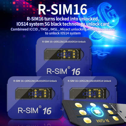 R-SIM 16 Turns Locked Into Unlocked iOS14 System Universal 5G Unlocking Card - Unlock SIM Card by buy2fix | Online Shopping UK | buy2fix