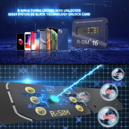 R-SIM 16 Turns Locked Into Unlocked iOS14 System Universal 5G Unlocking Card - Unlock SIM Card by buy2fix | Online Shopping UK | buy2fix