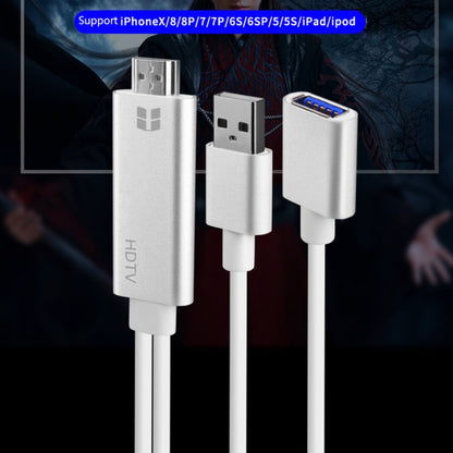 Onten 7562 USB Female to HDMI Phone to HDTV Adapter Cable for iPhone / Android - Video & Audio Cable by Onten | Online Shopping UK | buy2fix