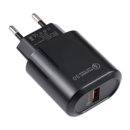 LZ-2117 18W QC3.0 3.1A USB Fast Charger, EU Plug(Black) - USB Charger by buy2fix | Online Shopping UK | buy2fix