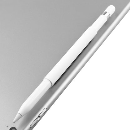 Magnetic Sleeve Silicone Holder Grip Set for Apple Pencil (White) - Pencil Accessories by buy2fix | Online Shopping UK | buy2fix