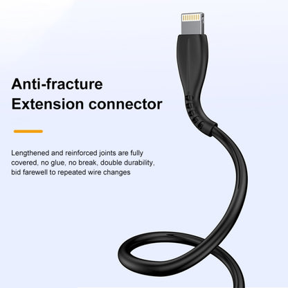 awei CL-115L 1m 2.4A USB to 8 Pin Charging Cable - Normal Style Cable by awei | Online Shopping UK | buy2fix
