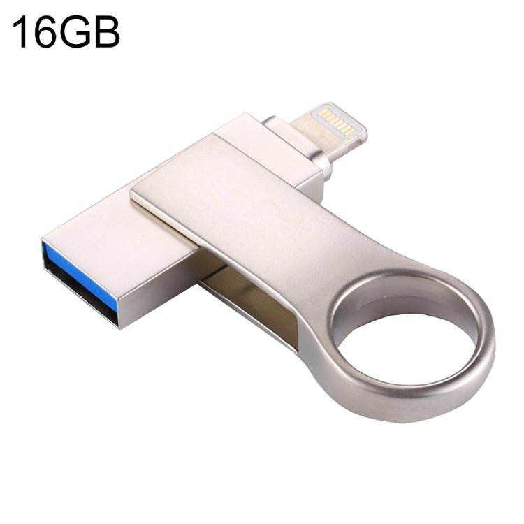 RQW-10D 2 in 1 USB 2.0 & 8 Pin 16GB Flash Drive - U Disk & Card Reader by buy2fix | Online Shopping UK | buy2fix