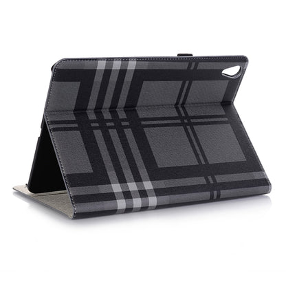 Plaid Texture Horizontal Flip PU Leather Case for iPad Air 13 2024 / iPad Pro 12.9 inch (2018), with Holder & Card Slots & Wallet (Grey) - iPad Pro 12.9 (2018) Cases by buy2fix | Online Shopping UK | buy2fix