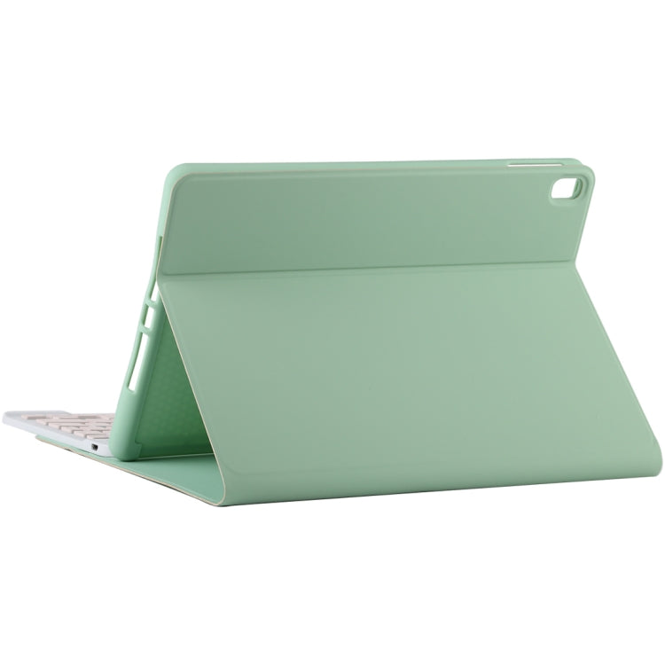 TG11B Detachable Bluetooth Pink Keyboard + Microfiber Leather Tablet Case for iPad Pro 11 inch (2020), with Pen Slot & Holder (Green) - For iPad Pro by buy2fix | Online Shopping UK | buy2fix