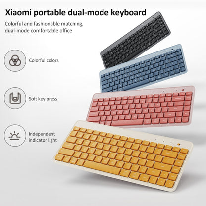 Original Xiaomi XMBXJP01YM 85 Keys Portable Dual-mode Keyboard (Pink) - Wireless Keyboard by Xiaomi | Online Shopping UK | buy2fix