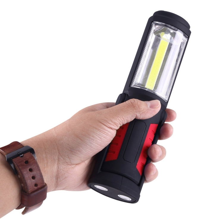 PR5W-1 5W COB+1W F8 IP43 Waterproof White Light LED Torch Work Light , 400 LM Multi-function USB Charging Portable Emergency Work Stand Light with Magnetic & 360 Degrees Swivel Hook(Red) - LED Flashlight by buy2fix | Online Shopping UK | buy2fix