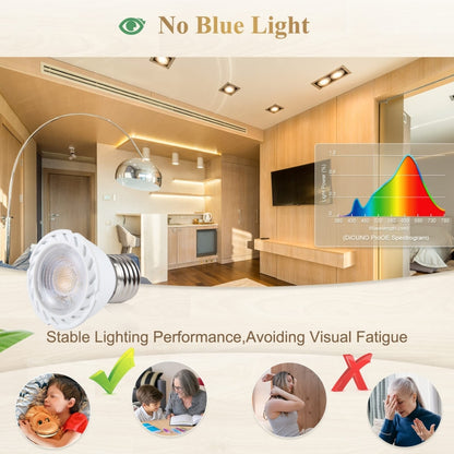 E27-7LED 5W No Strobe LED Spotlight, AC220V (Warm White) - LED Blubs & Tubes by buy2fix | Online Shopping UK | buy2fix