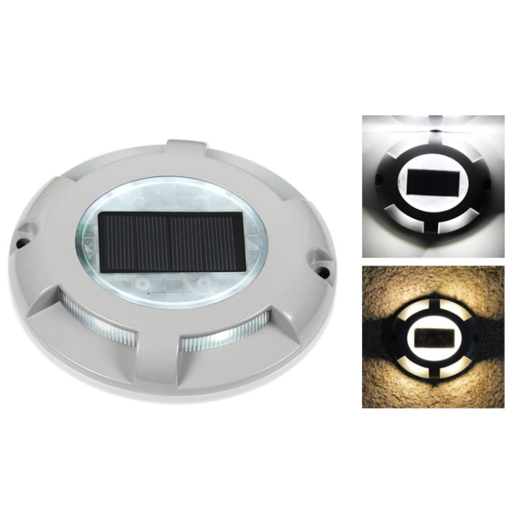 LED High Pressure Resistant Solar Powered Embedded Ground Lamp IP65 Waterproof Outdoor Garden Lawn Lamp, Warm Light 3000K - Buried Lights by buy2fix | Online Shopping UK | buy2fix