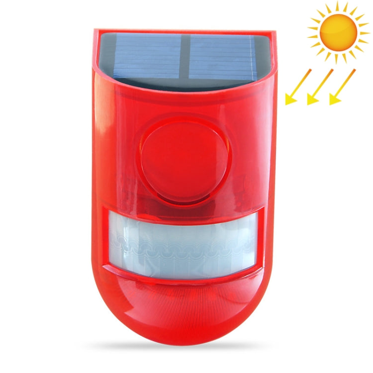 Solar Powered Sound-light Alarm Warning Light IP65 Waterproof 110 dB Burglar Alarm - Solar Lights by buy2fix | Online Shopping UK | buy2fix