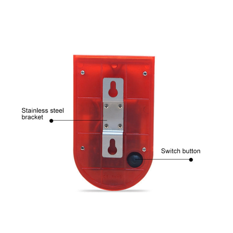 Solar Powered Sound-light Alarm Warning Light IP65 Waterproof 110 dB Burglar Alarm - Solar Lights by buy2fix | Online Shopping UK | buy2fix