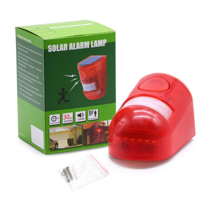 Solar Powered Sound-light Alarm Warning Light IP65 Waterproof 110 dB Burglar Alarm - Solar Lights by buy2fix | Online Shopping UK | buy2fix