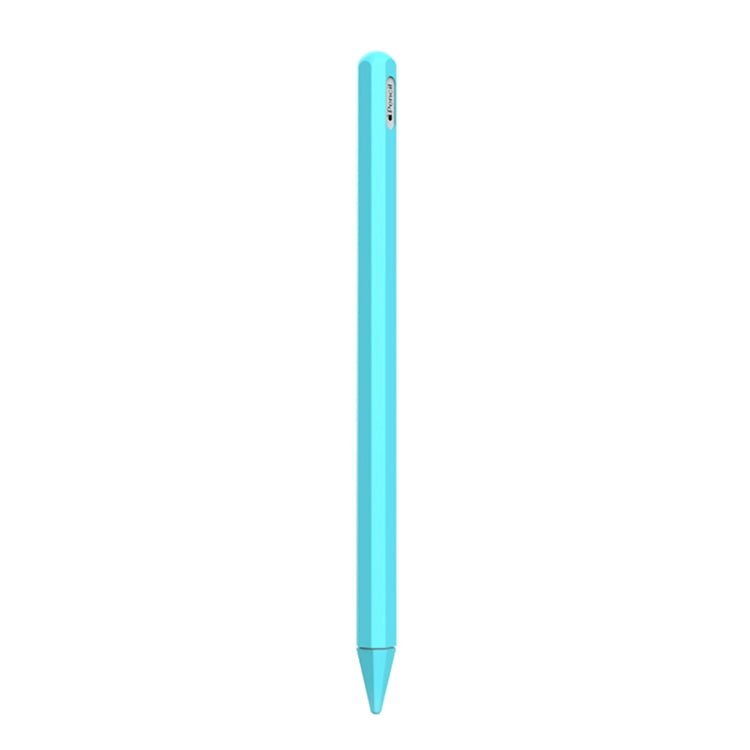 Stylus Pen Silica Gel Protective Case for Apple Pencil 2 (Mint Green) - Pencil Accessories by buy2fix | Online Shopping UK | buy2fix