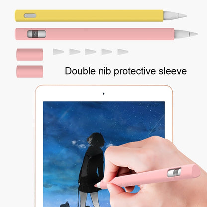 LOVE MEI For Apple Pencil 2 Triangle Shape Stylus Pen Silicone Protective Case Cover(Green) - Pencil Accessories by LOVE MEI | Online Shopping UK | buy2fix