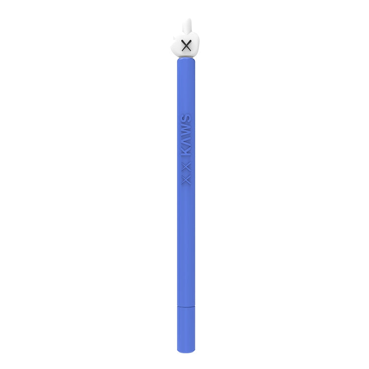 LOVE MEI For Apple Pencil 2 Middle Finger Shape Stylus Pen Silicone Protective Case Cover (Blue) - Pencil Accessories by LOVE MEI | Online Shopping UK | buy2fix