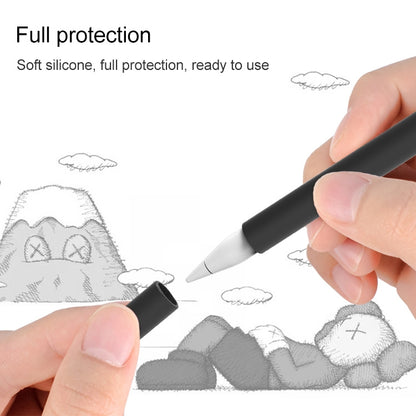 LOVE MEI For Apple Pencil 2 Middle Finger Shape Stylus Pen Silicone Protective Case Cover (Purple) - Pencil Accessories by LOVE MEI | Online Shopping UK | buy2fix