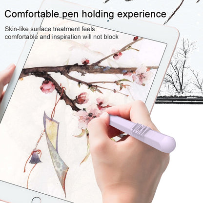 LOVE MEI For Apple Pencil 2 Number Letter Design Stylus Pen Silicone Protective Case Cover (Blue) - Pencil Accessories by LOVE MEI | Online Shopping UK | buy2fix