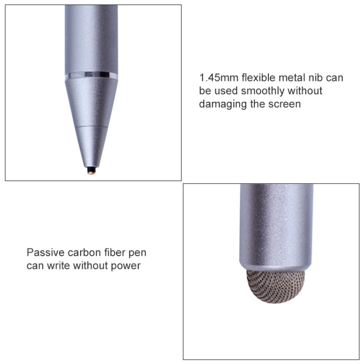 N1 1.45mm Metal Tip Capacitive Stylus Pen (Black) - Stylus Pen by buy2fix | Online Shopping UK | buy2fix