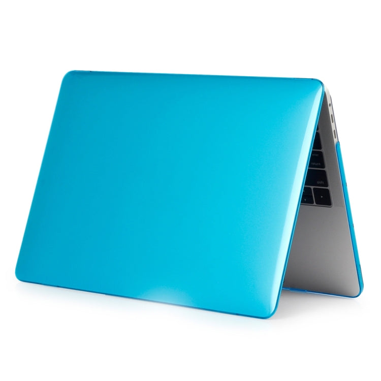 ENKAY Hat-Prince 2 in 1 Crystal Hard Shell Plastic Protective Case + US Version Ultra-thin TPU Keyboard Protector Cover for 2016 New MacBook Pro 13.3 inch with Touchbar (A1706)(Blue) - MacBook Pro Cases by ENKAY | Online Shopping UK | buy2fix