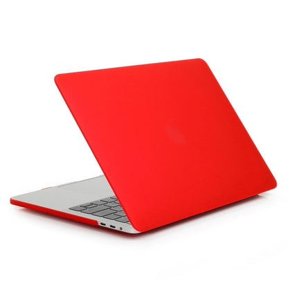 ENKAY Hat-Prince 2 in 1 Frosted Hard Shell Plastic Protective Case + Europe Version Ultra-thin TPU Keyboard Protector Cover for 2016 MacBook Pro 13.3 Inch without Touch Bar (A1708) (Red) - MacBook Pro Cases by ENKAY | Online Shopping UK | buy2fix