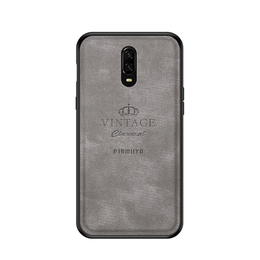 PINWUYO Shockproof Waterproof Full Coverage PC + TPU + Skin Protective Case for One Plus 6T (Grey) - More Brand by PINWUYO | Online Shopping UK | buy2fix