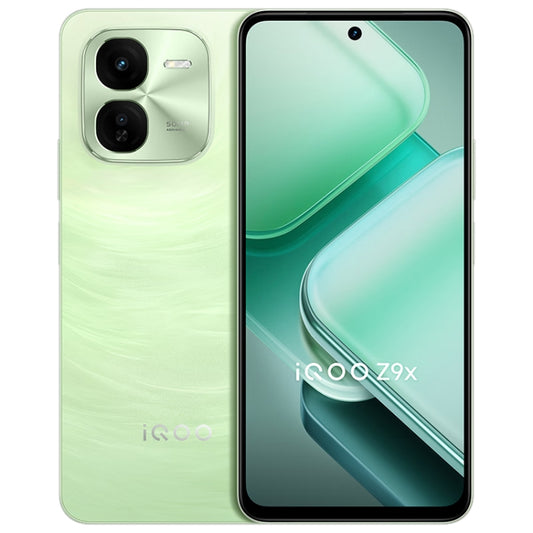 vivo iQOO Z9x, Dual Back Cameras, 8GB+128GB, Face ID Screen Fingerprint Identification, 6.72 inch Android 14.0 OriginOS 4 Snapdragon 6 Gen 1 Octa Core 2.2GHz, OTG, Network: 5G, Support Google Play (Light Green) - vivo by vivo | Online Shopping UK | buy2fix