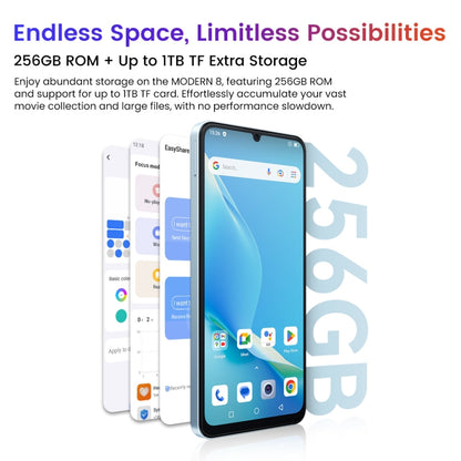 [HK Warehouse] Blackview Oscal MODERN 8, 8GB+256GB, Fingerprint Identification, 6.75 inch Android 13 Unisoc T616 Octa Core up to 2.2GHz, Network: 4G, OTG (Tarnish) - Blackview by Blackview | Online Shopping UK | buy2fix