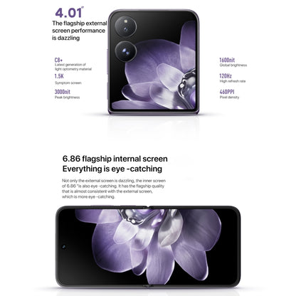 Xiaomi MIX Flip, 12GB+256GB, 6.86 inch + 4.01 inch Xiaomi HyperOS Snapdragon 8 Gen 3 Octa Core 4nm up to 3.3GHz, NFC, Network: 5G (Black) - Xiaomi MI by Xiaomi | Online Shopping UK | buy2fix