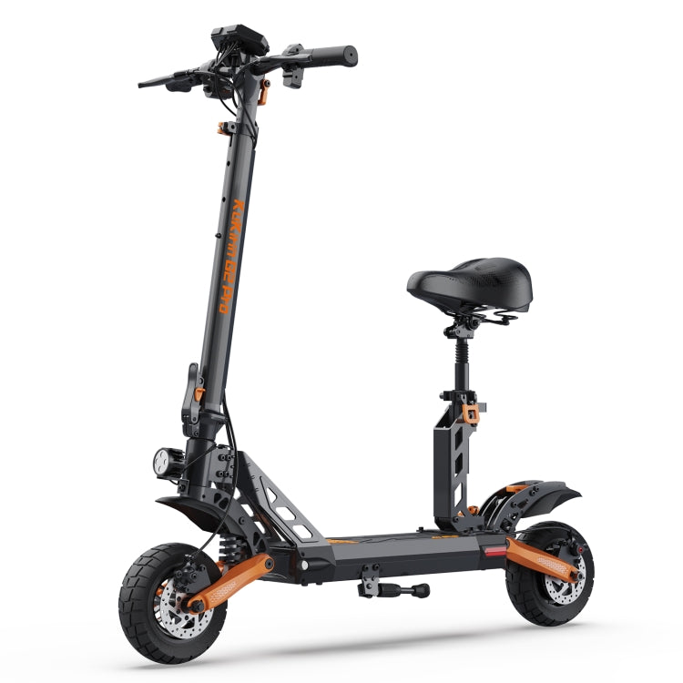 Kukirin G2 Pro 600W Three-speed Folding Electric Offroad Scooter with 9 inch Tires & LCD Display(Black) - Electric Scooters by Kukirin | Online Shopping UK | buy2fix