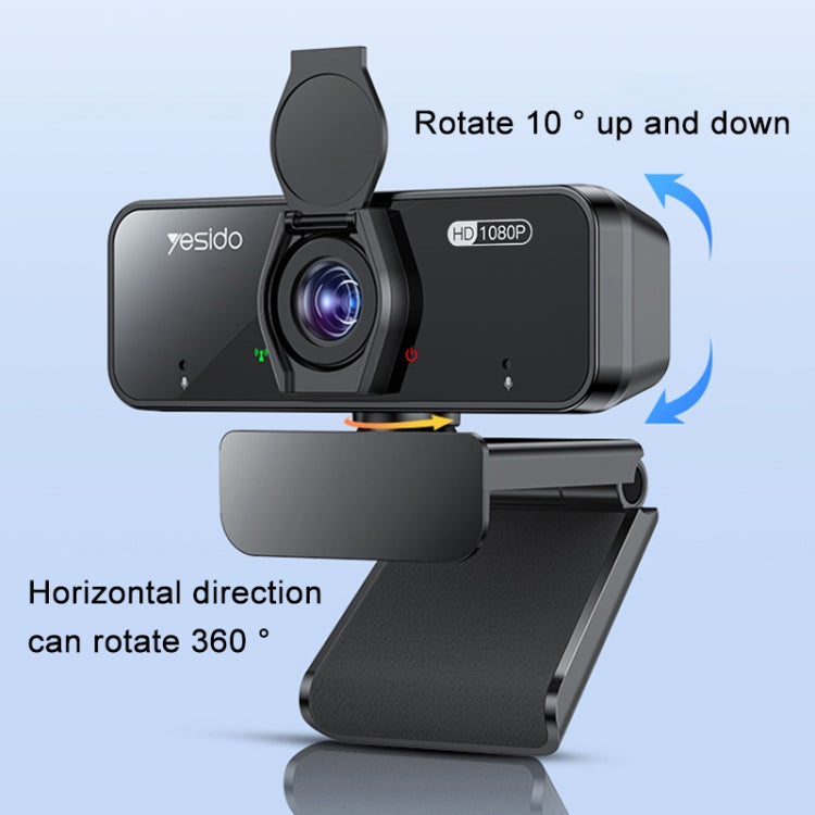 Yesido KM13 1080P 2.0MP USB Webcam, Cable Length 1.5m - HD Camera by Yesido | Online Shopping UK | buy2fix