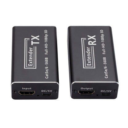 RJ45 to HDMI HD Transmitter 60m Single Network Extender HDMI Signal Amplifier Extender, US Plug - Amplifier by buy2fix | Online Shopping UK | buy2fix