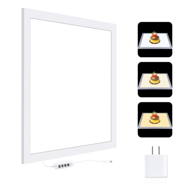 PULUZ 1000LM LED Acrylic No Polar Dimming Shadowless Light Pad with Switch for 40cm Photo Studio Box(US Plug) -  by PULUZ | Online Shopping UK | buy2fix