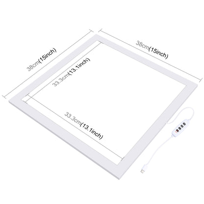 PULUZ 1000LM LED Acrylic No Polar Dimming Shadowless Light Pad with Switch for 40cm Photo Studio Box(US Plug) -  by PULUZ | Online Shopping UK | buy2fix