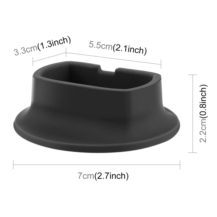 For Insta360 X4 PULUZ Silicone Dock Desktop Fixed Base Bracket (Black) - Mount & Holder by PULUZ | Online Shopping UK | buy2fix