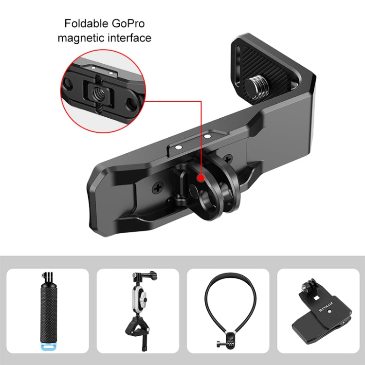 For Insta360 X4 PULUZ Vertical Horizontal Shooting Quick Release Metal  L Bracket (Black) - Mount & Holder by PULUZ | Online Shopping UK | buy2fix