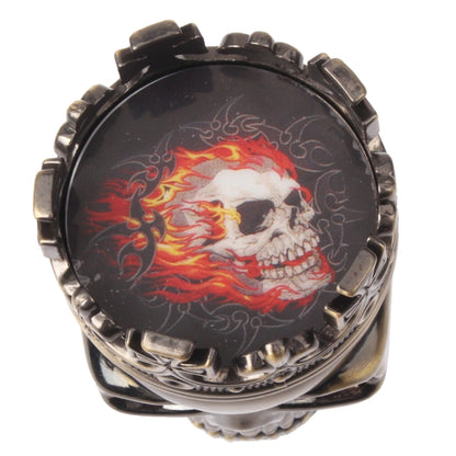 Skull King Style Zinc Alloy Double Layers Herb Tobacco Cigarette Grinder (Bronze) - Cigarette Box & Ashtrays by buy2fix | Online Shopping UK | buy2fix